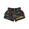 Graffiti Text Colorful Urban Elements Print Pattern Muay Thai Boxing Shorts-grizzshop