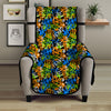 Graffiti Text Print Pattern Armchair Protector-grizzshop