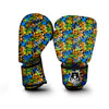 Graffiti Text Print Pattern Boxing Gloves-grizzshop