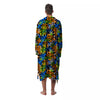 Graffiti Text Print Pattern Men's Robe-grizzshop