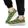 Graffiti Text Print Pattern White Athletic Shoes-grizzshop