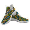 Graffiti Text Print Pattern White Athletic Shoes-grizzshop