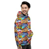 Graffiti Wall Print Men's Hoodie-grizzshop