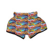 Graffiti Wall Print Muay Thai Boxing Shorts-grizzshop