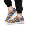 Graffiti Wall Print White Sneaker-grizzshop