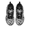 Graffiti White And Black Print Pattern Black Sneaker-grizzshop