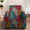 Graffiti geometric seamless pattern Armchair Cover-grizzshop