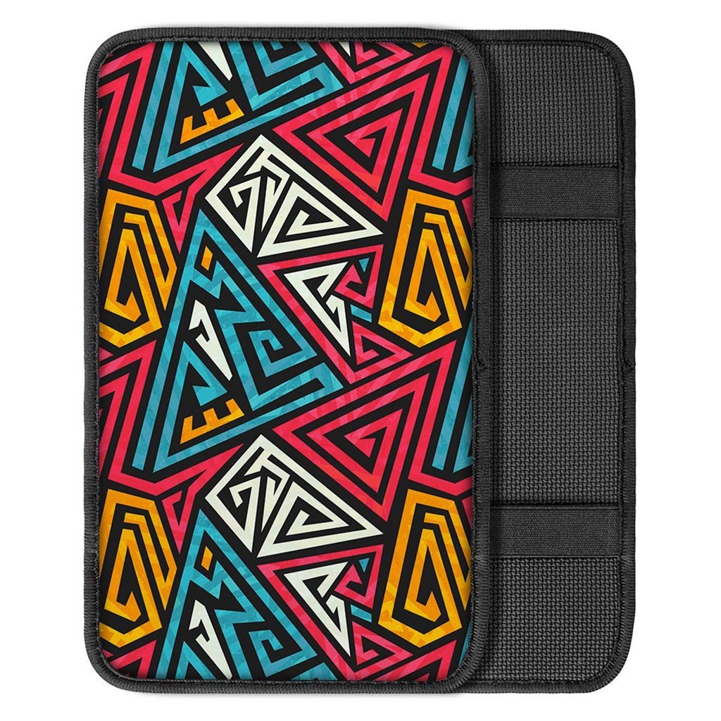 Graffiti geometric seamless pattern Car Console Cover-grizzshop