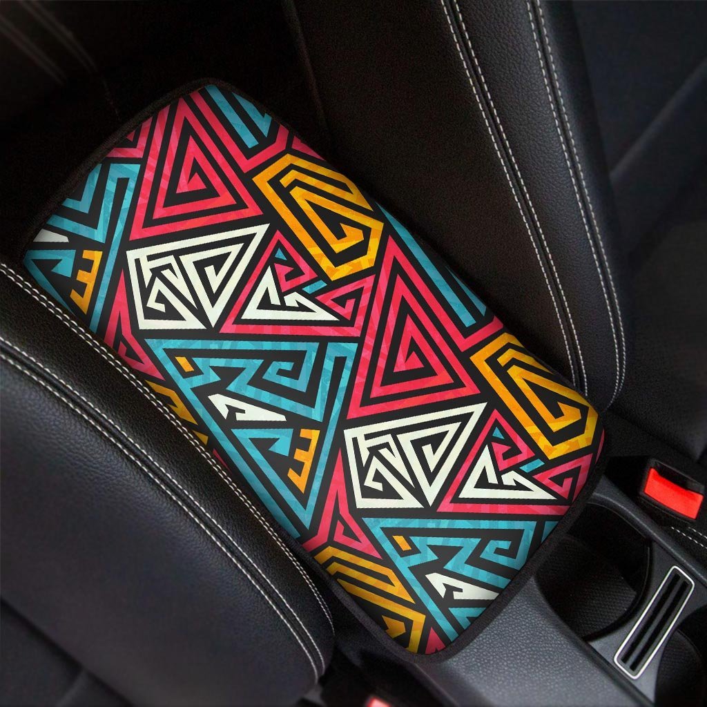 Graffiti geometric seamless pattern Car Console Cover-grizzshop