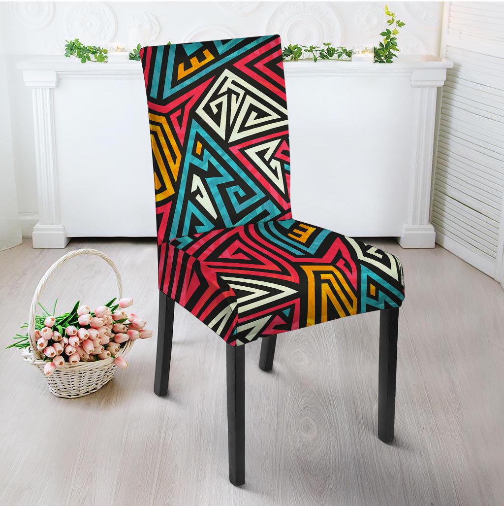 Graffiti geometric seamless pattern Chair Cover-grizzshop