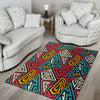 Graffiti geometric seamless pattern Floor Mat-grizzshop