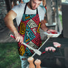 Graffiti geometric seamless pattern Men's Apron-grizzshop