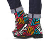 Graffiti geometric seamless pattern Men's Boots-grizzshop