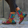 Graffiti geometric seamless pattern Men's Boots-grizzshop