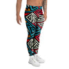 Graffiti geometric seamless pattern Men's Leggings-grizzshop