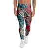 Graffiti geometric seamless pattern Men's Leggings-grizzshop