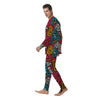 Graffiti geometric seamless pattern Men's Pajamas-grizzshop