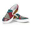 Graffiti geometric seamless pattern Men's Slip On Sneakers-grizzshop