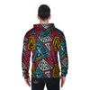 Graffiti geometric seamless pattern Men's Zip Up Hoodie-grizzshop