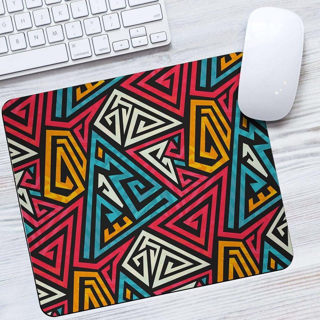 Graffiti geometric seamless pattern Mouse Pad-grizzshop