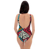 Graffiti geometric seamless pattern One Piece Swimsuite-grizzshop