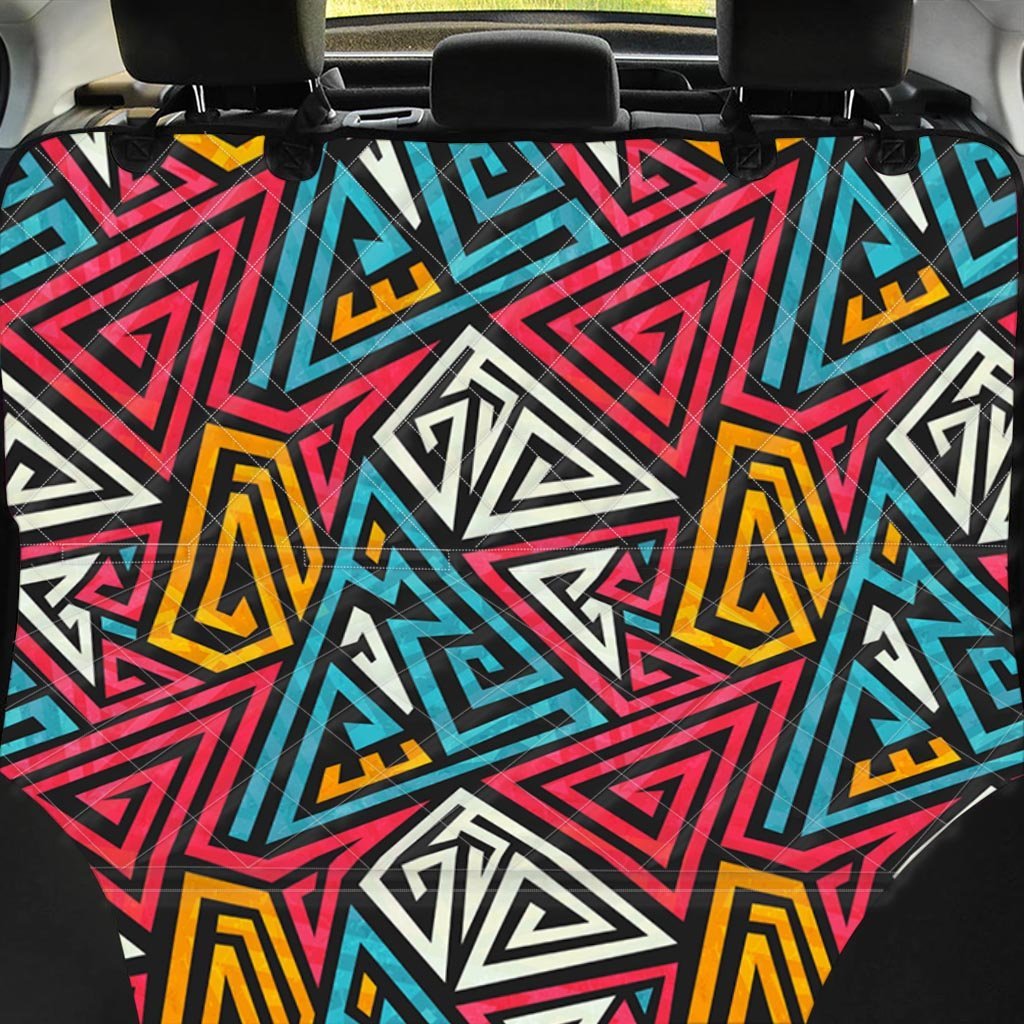 Graffiti geometric seamless pattern Pet Car Seat Cover-grizzshop