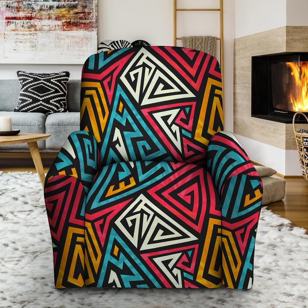 Graffiti geometric seamless pattern Recliner Cover-grizzshop