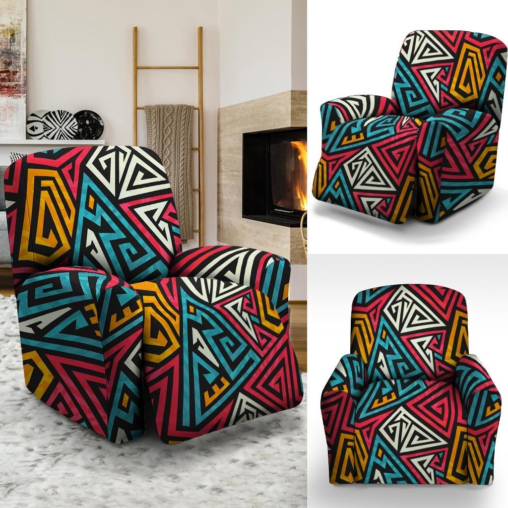 Graffiti geometric seamless pattern Recliner Cover-grizzshop