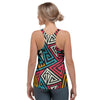 Graffiti geometric seamless pattern Women's Racerback Tank Top-grizzshop