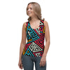 Graffiti geometric seamless pattern Women's Tank Top-grizzshop