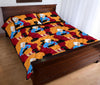 Grandma Nana Cat Pattern Print Bed Set Quilt-grizzshop