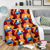 Grandma Nana Cat Pattern Print Blanket-grizzshop