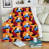 Grandma Nana Cat Pattern Print Blanket-grizzshop