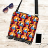 Grandma Nana Cat Pattern Print Crossbody bags-grizzshop