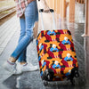 Grandma Nana Cat Pattern Print Luggage Cover Protector-grizzshop