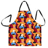 Grandma Nana Cat Pattern Print Men's Apron-grizzshop