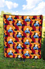 Grandma Nana Cat Pattern Print Quilt-grizzshop