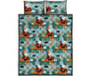 Grandma Nana Pattern Print Bed Set Quilt-grizzshop