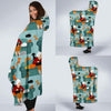 Grandma Nana Pattern Print Hooded Blanket-grizzshop