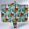 Grandma Nana Pattern Print Hooded Blanket-grizzshop