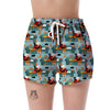 Grandma Nana Pattern Print Women's Shorts-grizzshop