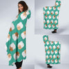 Grandma Nana Print Pattern Hooded Blanket-grizzshop