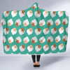 Grandma Nana Print Pattern Hooded Blanket-grizzshop