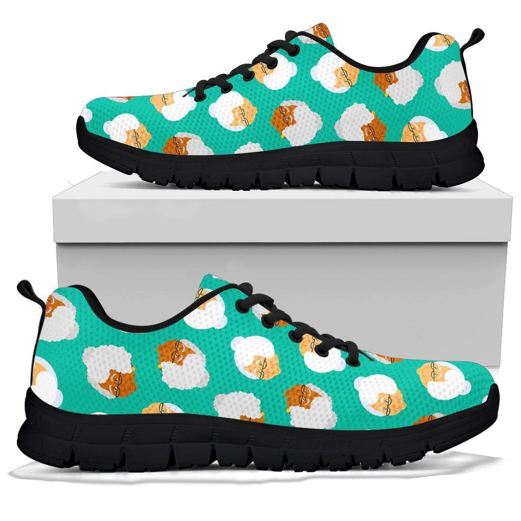 Grandma Nana Print Pattern Sneaker Shoes For Men Women-grizzshop