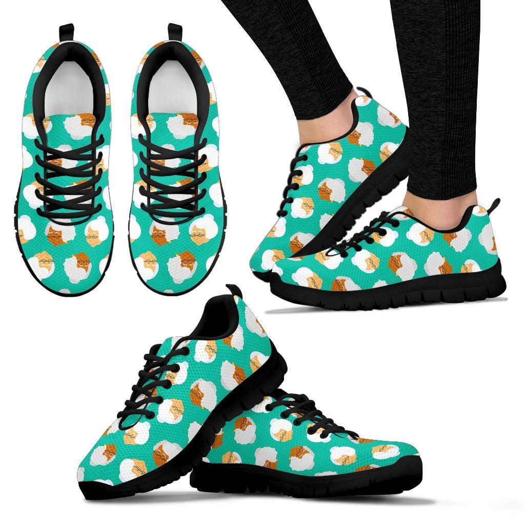 Grandma Nana Print Pattern Sneaker Shoes For Men Women-grizzshop