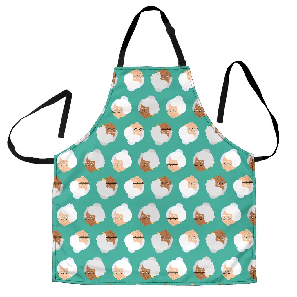 Grandma Nana Print Pattern Women's Apron-grizzshop