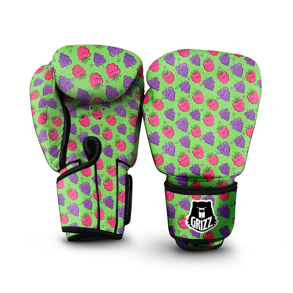 Grape Cute Print Pattern Boxing Gloves-grizzshop