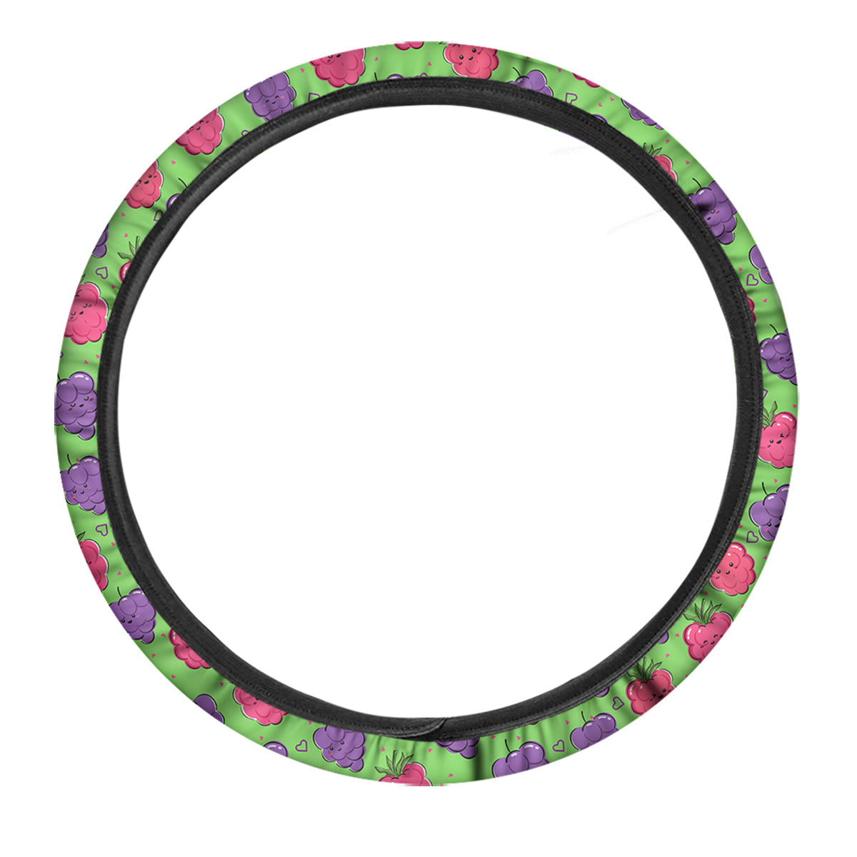 Grape Cute Print Pattern Car Steering Wheel Cover-grizzshop