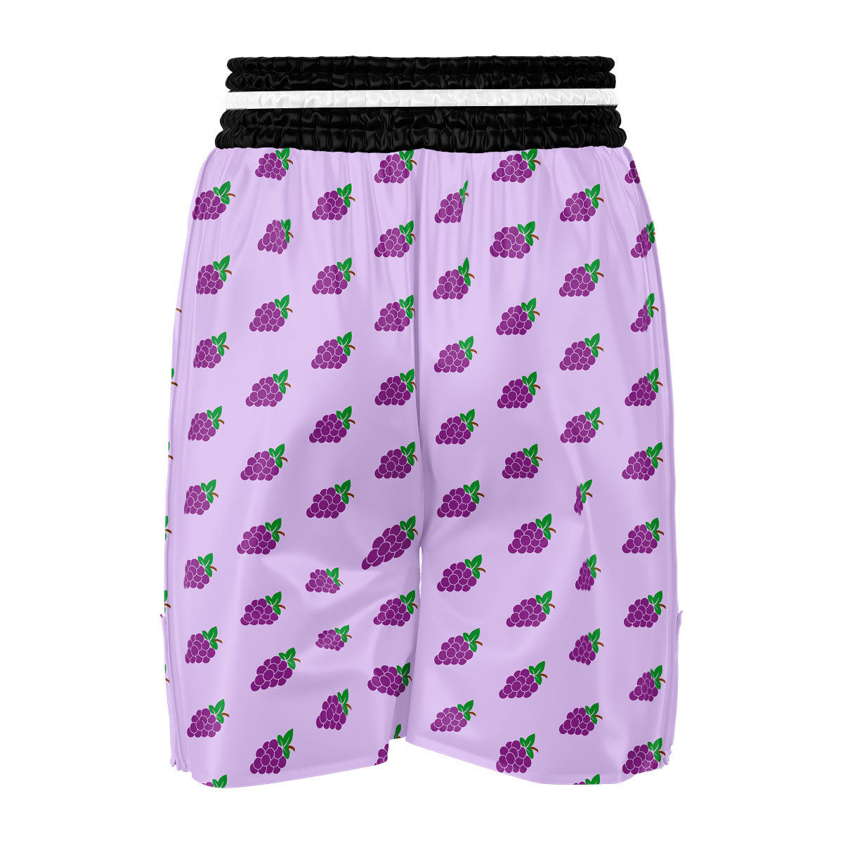 Grape Purple Print Pattern Boxing Shorts-grizzshop