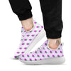 Grape Purple Print Pattern White Athletic Shoes-grizzshop